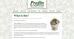 Desktop Screenshot of profitsonwallstreet.com